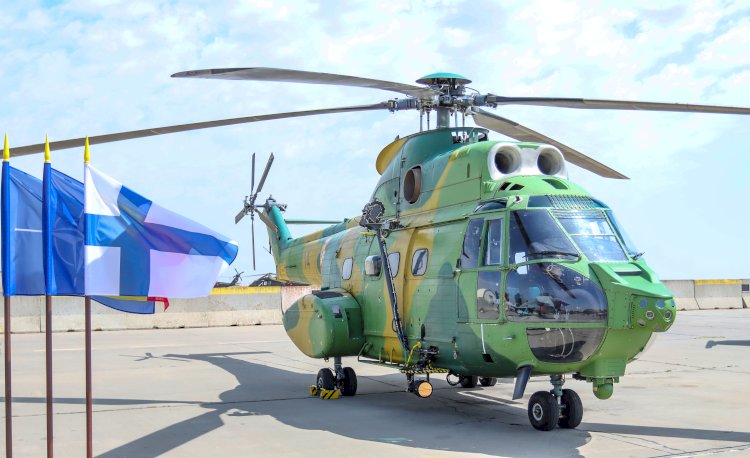 Ceremonie  de certificare a detașamentului Forțelor Aeriene Finlandeze, aflat în România pentru a executa misiuni de Poliție Aeriană Întărită sub comandă NATO.