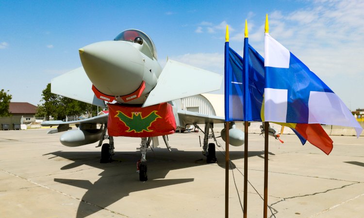 Ceremonie  de certificare a detașamentului Forțelor Aeriene Finlandeze, aflat în România pentru a executa misiuni de Poliție Aeriană Întărită sub comandă NATO.